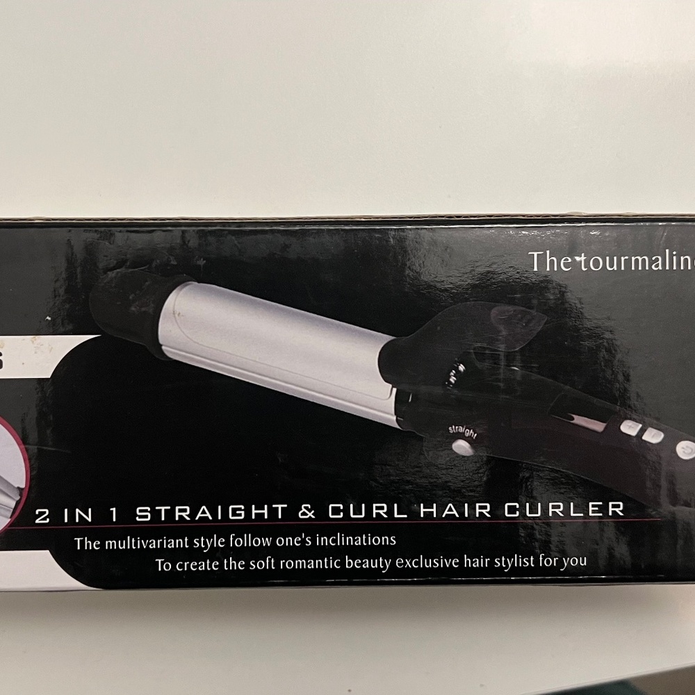 2 in 1 hair straightener and curler